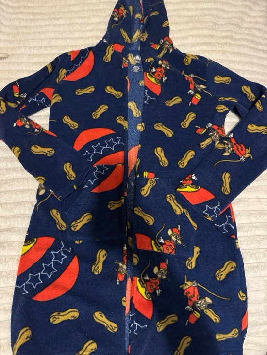 Disney Other - Disney parks house coat Timothy Mouse Dumbo Long fleece robe hoodie Circus Sz.S